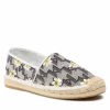 Chaussures Basses Espadrilles KARL LAGERFELD - KL80122 Lt Grey Canvas W/Yellow Gris