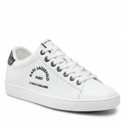 Chaussures Basses Sneakers KARL LAGERFELD - KL61278 White Lthr Blanc