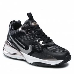 Chaussures Basses Sneakers KARL LAGERFELD - KL63110 Black Lthr/Textile Noir