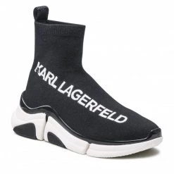 Chaussures Basses Sneakers KARL LAGERFELD - KL51741A Black Knit Textile Noir