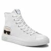 Chaussures Basses Sneakers KARL LAGERFELD - KL50350 White Canvas Gris -KARL LAGERFELD Soldes 01 0000209797077 ks