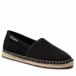 Chaussures Basses Espadrilles KARL LAGERFELD - KL70109 Black Nylon Textile Noir