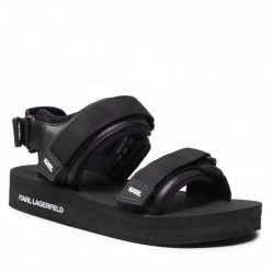 Mules Et Sandales Sandales KARL LAGERFELD - KL70510 Black Lthr Noir