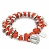 Bijoux Et Décorations Bracelet KARL LAGERFELD - 221W3953 Orange Orange -KARL LAGERFELD Soldes 01 0000300402153 st