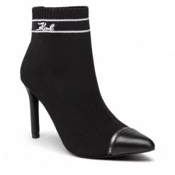 Bottes Et Autres Bottines KARL LAGERFELD - KL31352 Black Knit Textile Noir