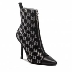 Bottes Et Autres Bottines KARL LAGERFELD - KL30951 Glitter Mix Blk W/Silver Noir