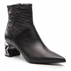 Bottes Et Autres Bottines KARL LAGERFELD - KL30661 Black Lthr Noir