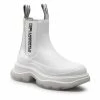 Bottes Et Autres Bottines Chelsea KARL LAGERFELD - KL42944 White Lthr Blanc -KARL LAGERFELD Soldes 01 0000301363910 mk