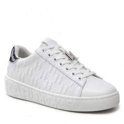Chaussures Basses Sneakers KARL LAGERFELD - KL61019 White Lthr W/Iridescent Blanc