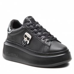 Chaussures Basses Sneakers KARL LAGERFELD - KL63530A Black Lthr/Mono Noir