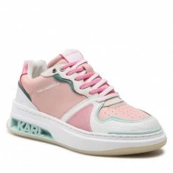 Chaussures Basses Sneakers KARL LAGERFELD - KL62024 Nude Lthr W/Multi Rose