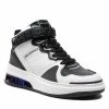 Chaussures Basses Sneakers KARL LAGERFELD - KL62044 White Lthr W/Black Blanc, Noir