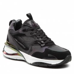 Chaussures Basses Sneakers KARL LAGERFELD - KL63111I Black Lthr/Txt Noir