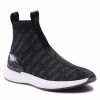 Chaussures Basses Sneakers KARL LAGERFELD - KL62144 Black Knit Textile W/Lt Grey Noir -KARL LAGERFELD Soldes 01 0000301365983 rz