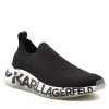 Chaussures Basses Sneakers KARL LAGERFELD - KL63213 Black Knit Textile Noir -KARL LAGERFELD Soldes 01 0000301366027 ph