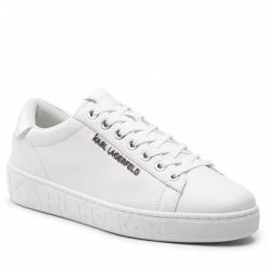 Chaussures Basses Sneakers KARL LAGERFELD - KL51019 White Lthr/Mono Blanc