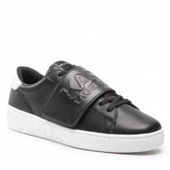 Chaussures Basses Sneakers KARL LAGERFELD - KL51037 Black Lthr Noir