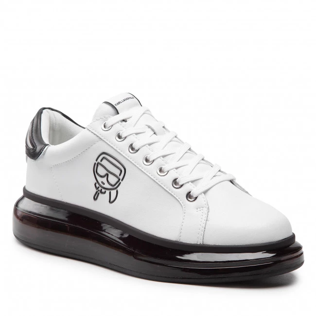 Chaussures Basses Sneakers KARL LAGERFELD - KL52631 White Lthr W/Black Blanc 3 Chaussures Basses Sneakers KARL LAGERFELD - KL52631 White Lthr W/Black Blanc
