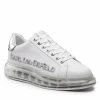 Chaussures Basses Sneakers KARL LAGERFELD - KL52618 01S White Lthr W/SIlver Blanc -KARL LAGERFELD Soldes 01 0000301368076 mk
