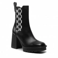 Bottes Et Autres Bottines KARL LAGERFELD - KL30158 Black Lthr Noir