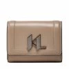Maroquinerie Portefeuille Femme Grand Format KARL LAGERFELD - 216W3220 Black Beige -KARL LAGERFELD Soldes 01 8720092669894 mt