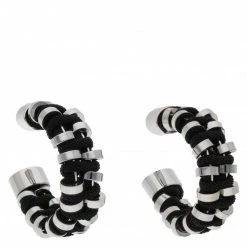 Bijoux Et Décorations Boucles D'oreilles KARL LAGERFELD - 221W3920 Black Noir, Argent