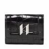 Maroquinerie Portefeuille Femme Petit Format KARL LAGERFELD - 221W3212 Black Noir