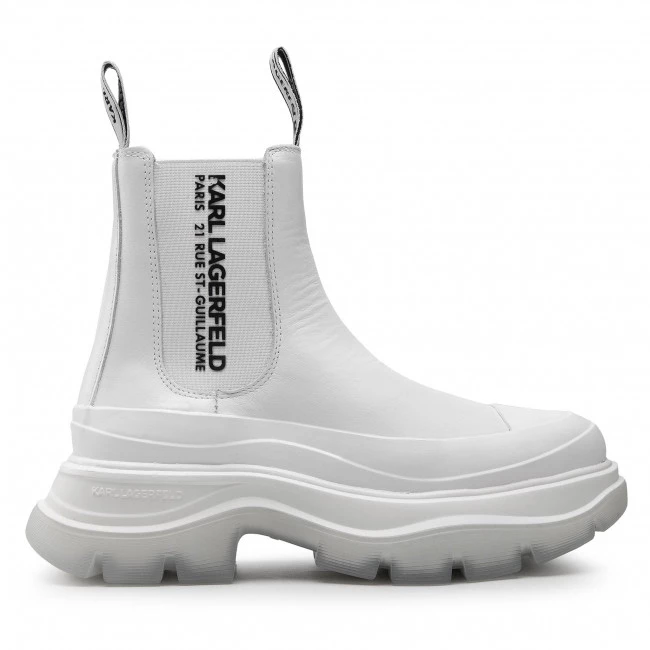 Bottes Et Autres Bottines Chelsea KARL LAGERFELD - KL42944 White Lthr Blanc 4 Bottes Et Autres Bottines Chelsea KARL LAGERFELD - KL42944 White Lthr Blanc – Image 2