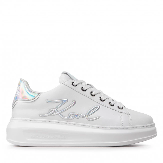 Chaussures Basses Sneakers KARL LAGERFELD - KL62510A White Lthr/Iridescent Blanc 4 Chaussures Basses Sneakers KARL LAGERFELD - KL62510A White Lthr/Iridescent Blanc – Image 2