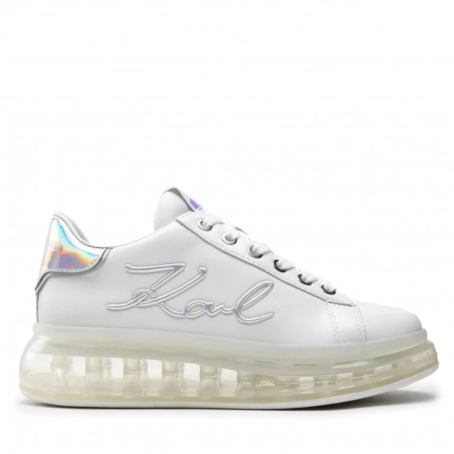 Chaussures Basses Sneakers KARL LAGERFELD - KL62610 White Lthr W/Iridescent Blanc 4 Chaussures Basses Sneakers KARL LAGERFELD - KL62610 White Lthr W/Iridescent Blanc – Image 2