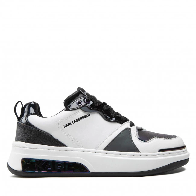 Chaussures Basses Sneakers KARL LAGERFELD - KL62024 White Lthr W/Black Blanc, Noir 4 Chaussures Basses Sneakers KARL LAGERFELD - KL62024 White Lthr W/Black Blanc, Noir – Image 2