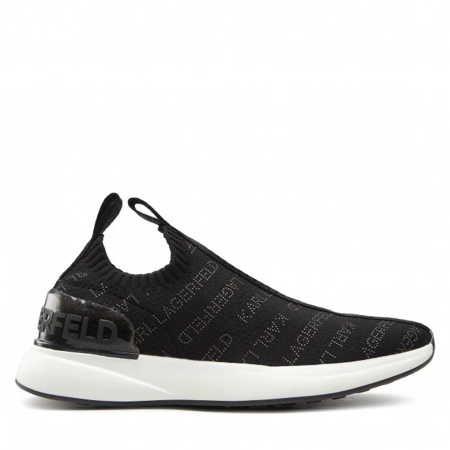 Chaussures Basses Sneakers KARL LAGERFELD - KL62119 Black Knit Textile W/Lt Grey Noir 4 Chaussures Basses Sneakers KARL LAGERFELD - KL62119 Black Knit Textile W/Lt Grey Noir – Image 2