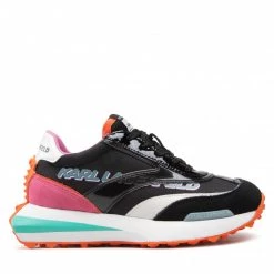 Chaussures Basses Sneakers KARL LAGERFELD - KL62927 Black Synth Text W/Orange Noir -KARL LAGERFELD Soldes 02 0000301366331 ph