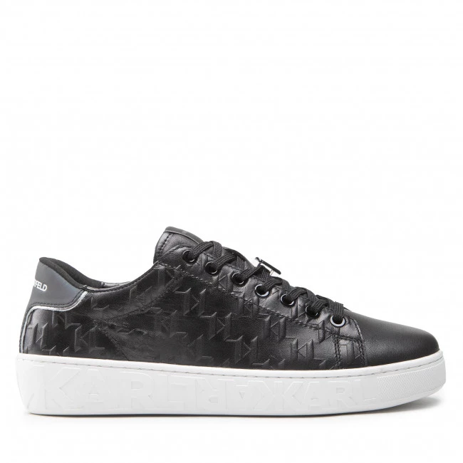 Chaussures Basses Sneakers KARL LAGERFELD - KL51018 Black Lthr W/Iridescent Noir 4 Chaussures Basses Sneakers KARL LAGERFELD - KL51018 Black Lthr W/Iridescent Noir – Image 2