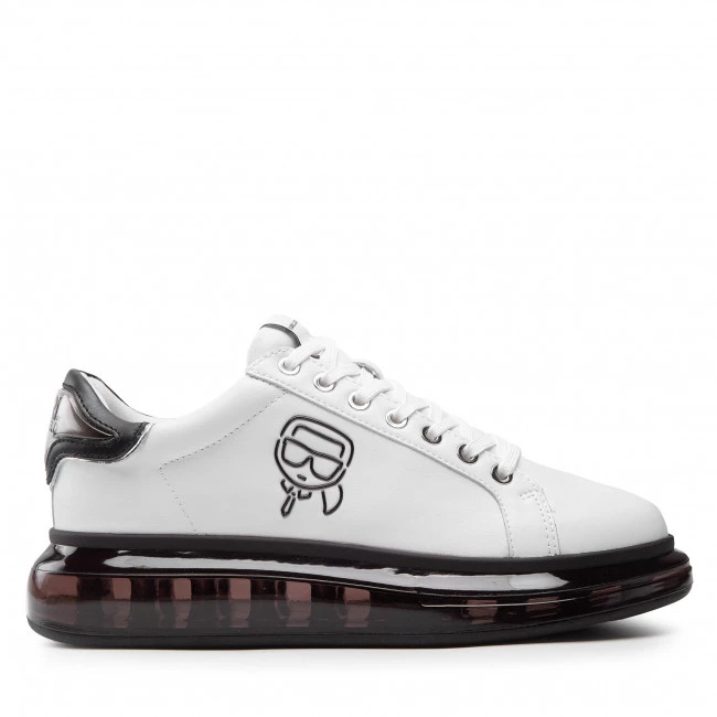 Chaussures Basses Sneakers KARL LAGERFELD - KL52631 White Lthr W/Black Blanc 4 Chaussures Basses Sneakers KARL LAGERFELD - KL52631 White Lthr W/Black Blanc – Image 2