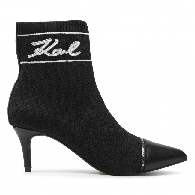 Bottes Et Autres Bottines KARL LAGERFELD - KL30352 Black Knit Textile Noir 4 Bottes Et Autres Bottines KARL LAGERFELD - KL30352 Black Knit Textile Noir – Image 2