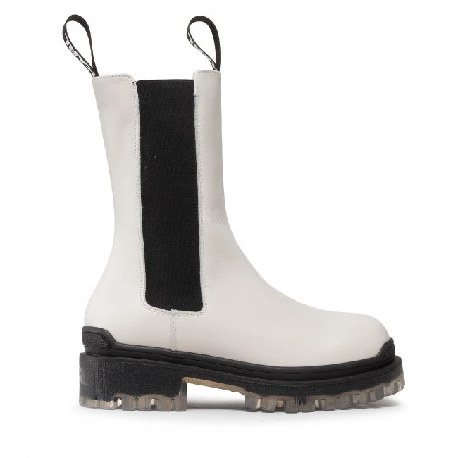 Bottes Et Autres Bottines Chelsea KARL LAGERFELD - KL41680 White Lthr Blanc 4 Bottes Et Autres Bottines Chelsea KARL LAGERFELD - KL41680 White Lthr Blanc – Image 2