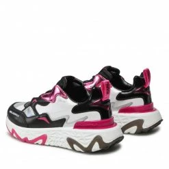 Chaussures Basses Sneakers KARL LAGERFELD - KL62420 White Lthr W/Black Blanc, Multicolore -KARL LAGERFELD Soldes 03 0000209791785 rz