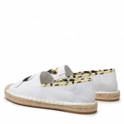 Chaussures Basses Espadrilles KARL LAGERFELD - KL80117L White Canvas W/Yellow Blanc -KARL LAGERFELD Soldes 03 0000209791976 sw