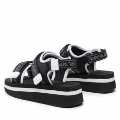 Mules Et Sandales Sandales KARL LAGERFELD - KL81905 Black/White Weave Noir -KARL LAGERFELD Soldes 03 0000209794762 mg