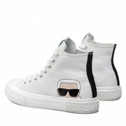 Chaussures Basses Baskets KARL LAGERFELD - KL60350 White Blanc -KARL LAGERFELD Soldes 03 0000209794922 bs
