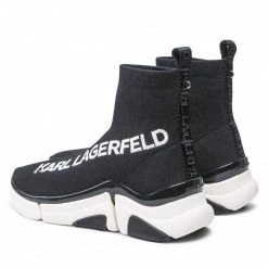 Chaussures Basses Sneakers KARL LAGERFELD - KL51741A Black Knit Textile Noir -KARL LAGERFELD Soldes 03 0000209796988 rz