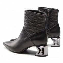 Bottes Et Autres Bottines KARL LAGERFELD - KL30661 Black Lthr Noir -KARL LAGERFELD Soldes 03 0000301363613 mg