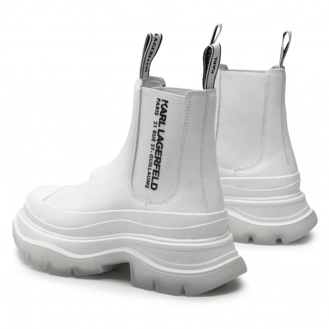 Bottes Et Autres Bottines Chelsea KARL LAGERFELD - KL42944 White Lthr Blanc 5 Bottes Et Autres Bottines Chelsea KARL LAGERFELD - KL42944 White Lthr Blanc – Image 3