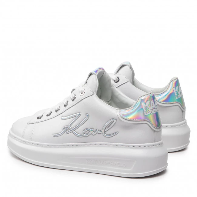 Chaussures Basses Sneakers KARL LAGERFELD - KL62510A White Lthr/Iridescent Blanc 5 Chaussures Basses Sneakers KARL LAGERFELD - KL62510A White Lthr/Iridescent Blanc – Image 3