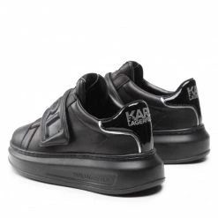 Chaussures Basses Sneakers KARL LAGERFELD - KL62537 Black Lthr/Mono Noir -KARL LAGERFELD Soldes 03 0000301364900 mk