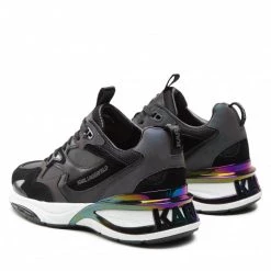Chaussures Basses Sneakers KARL LAGERFELD - KL63111I Black Lthr/Txt Noir -KARL LAGERFELD Soldes 03 0000301365587 ph
