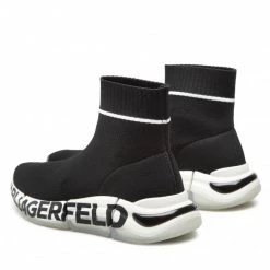 Chaussures Basses Sneakers KARL LAGERFELD - KL63243 Black Knit Textile Noir -KARL LAGERFELD Soldes 03 0000301366065 ph