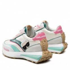 Chaussures Basses Sneakers KARL LAGERFELD - KL62931 Aqua Lthr/Text W/Multi Beige, Multicolore -KARL LAGERFELD Soldes 03 0000301366287 ph
