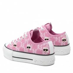 Chaussures Basses Sneakers KARL LAGERFELD - KL60414 Pink Canvas W/Lt Pink Rose -KARL LAGERFELD Soldes 03 0000301366416 ph